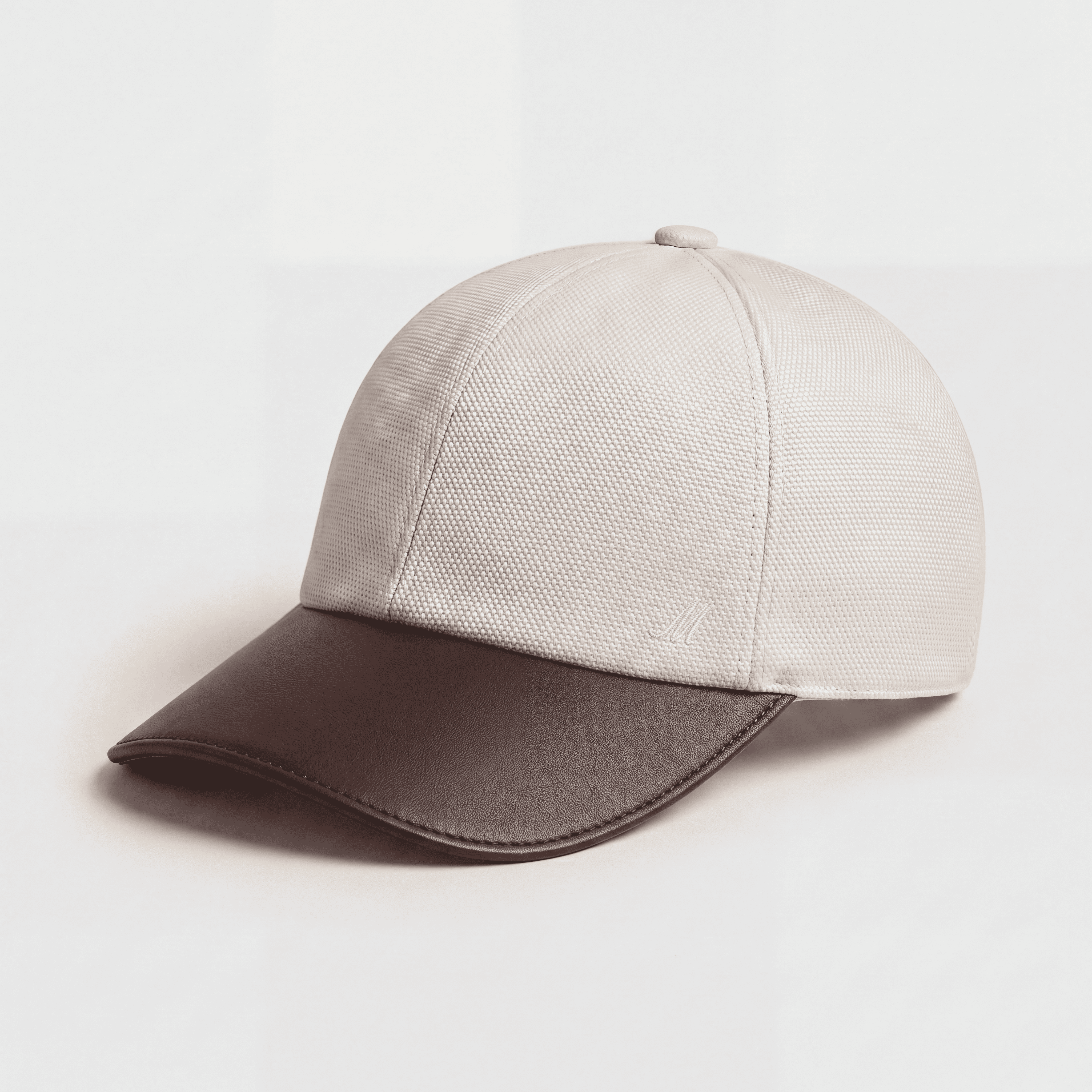 Marlow Cap - White / Brown