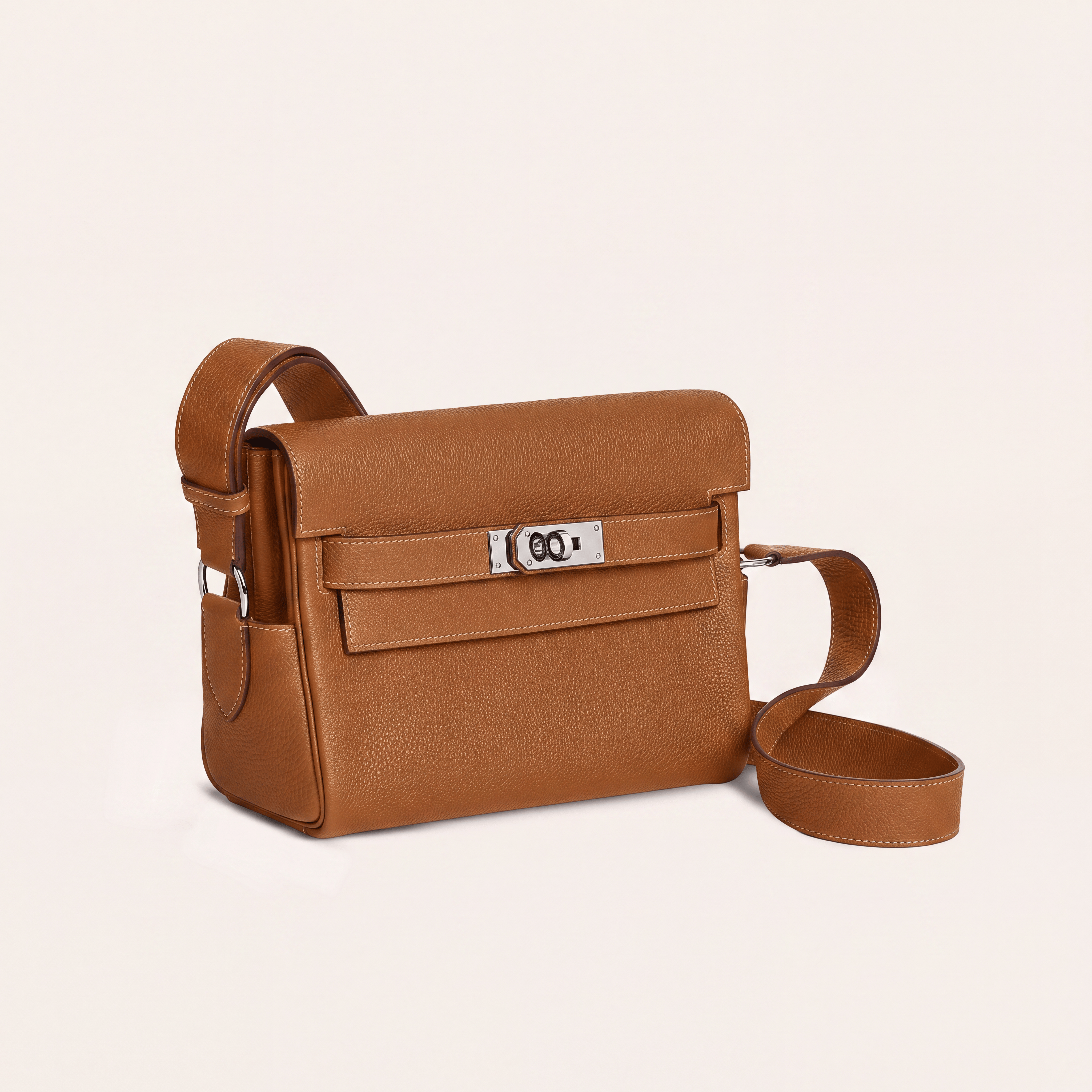 Marlow Messenger Bag - Golden Brown